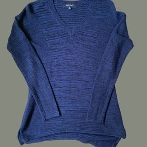 Ellen Tracy Dark blue v-neck sweater